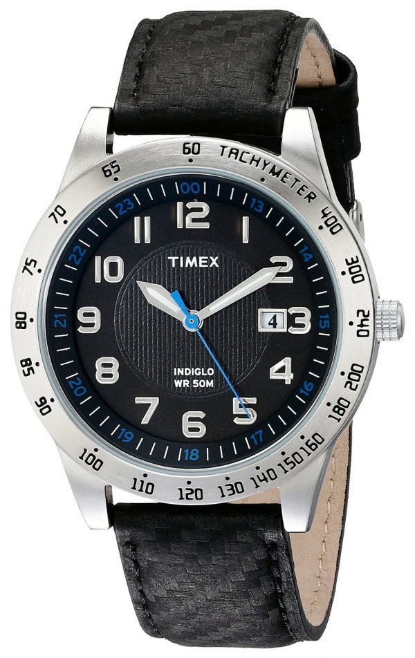 Timex Classic Elevated T2n920 Kello Musta / Nahka
