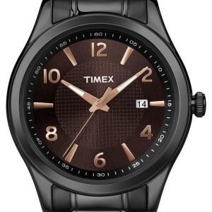 Timex Classic Elevated T2n939 Kello Ruskea / Teräs