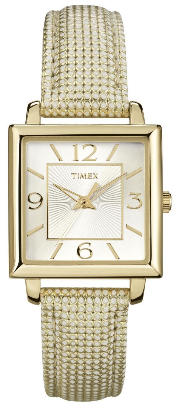 Timex Classic Elevated T2p379 Kello Hopea / Nahka