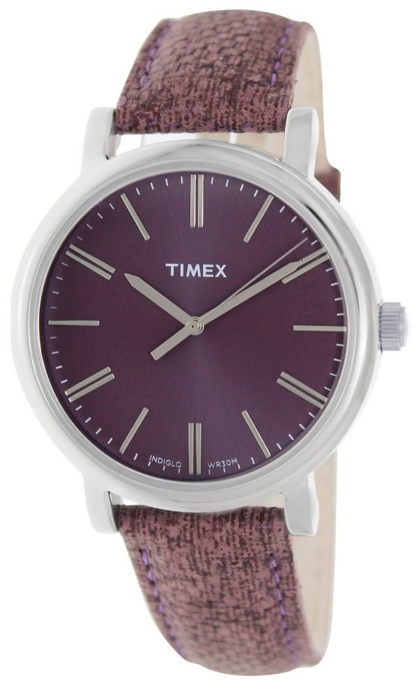 Timex Classic T2p172 Kello Violetti / Nahka