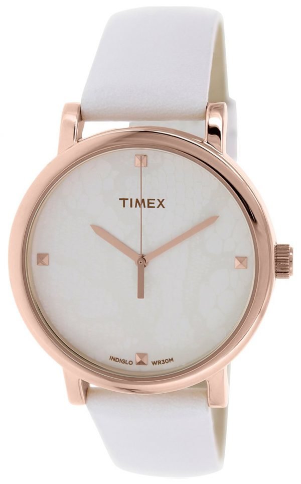 Timex Classic T2p460 Kello Valkoinen / Nahka