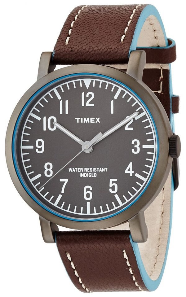 Timex Classic T2p506 Kello Harmaa / Nahka