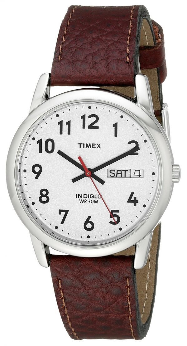 Timex Easy Reader T20041 Kello Hopea / Nahka