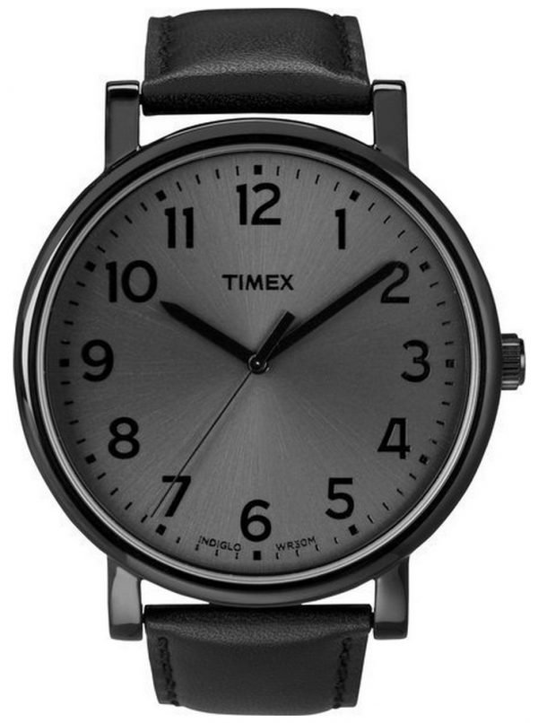 Timex Easy Reader T2n346 Kello Musta / Nahka