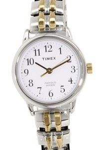 Timex Easy Reader T2p298 Kello Valkoinen / Kullansävytetty