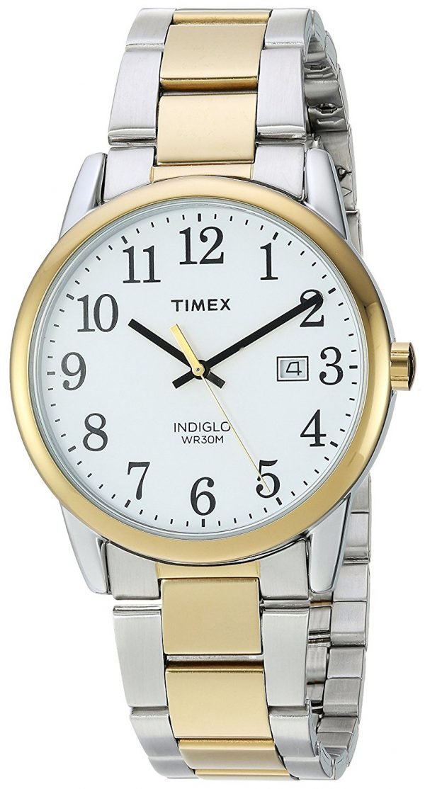 Timex Easy Reader Tw2r23500 Kello Valkoinen / Kullansävytetty