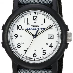 Timex Expedition T49713 Kello Valkoinen / Tekstiili