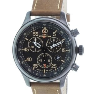 Timex Expedition T49905 Kello Musta / Nahka