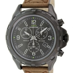 Timex Expedition T49986 Kello Musta / Nahka