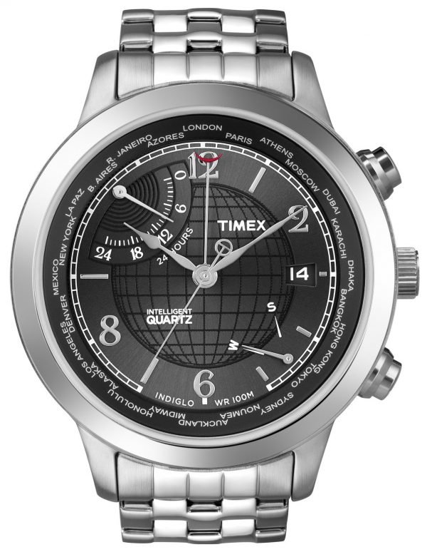 Timex Intelligent T2n610 Kello Musta / Teräs