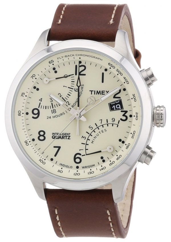 Timex Intelligent T2n932 Kello Samppanja / Nahka