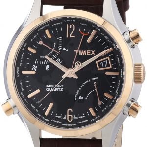 Timex Intelligent T2n942d7 Kello Musta / Nahka