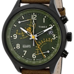 Timex Intelligent T2p381 Kello Vihreä / Nahka