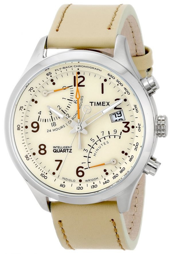 Timex Intelligent T2p382 Kello Beige / Nahka