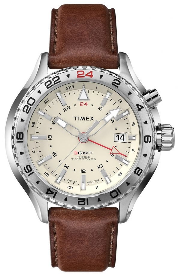 Timex Intelligent T2p426 Kello Beige / Nahka