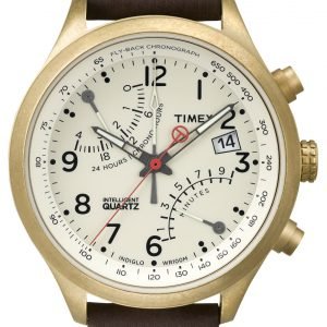 Timex Intelligent T2p510 Kello Valkoinen / Nahka