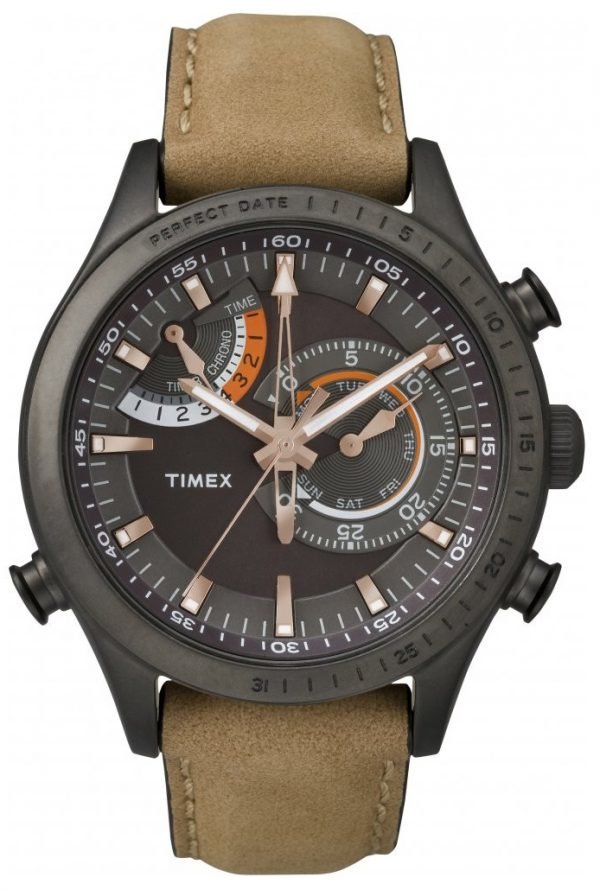 Timex Intelligent Tw2p72500 Kello Musta / Nahka