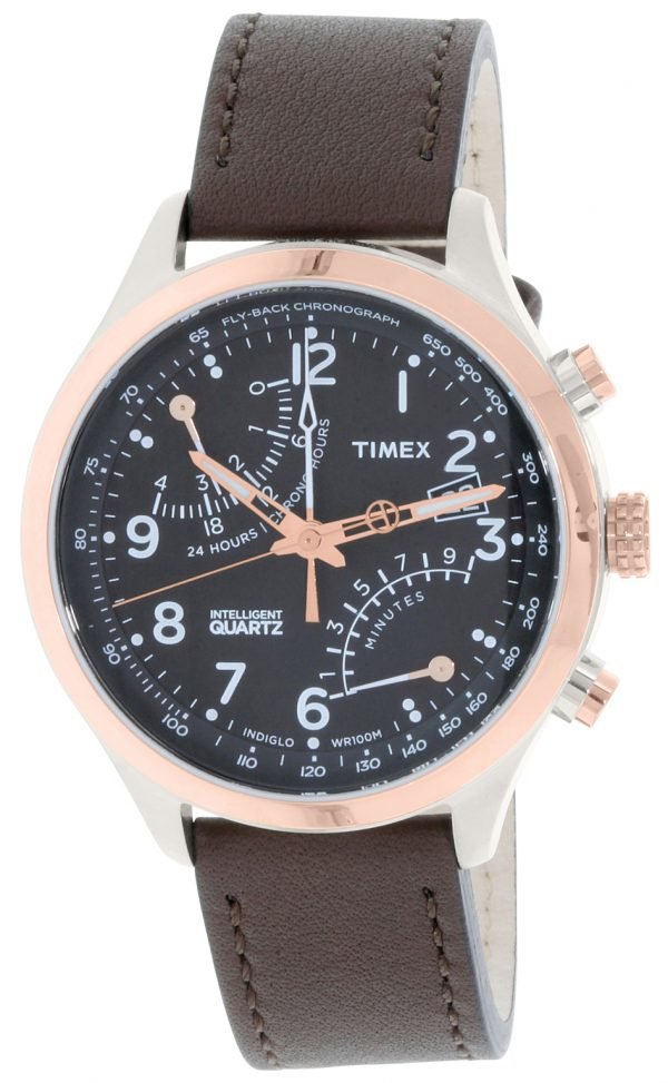 Timex Intelligent Tw2p73400 Kello Musta / Nahka