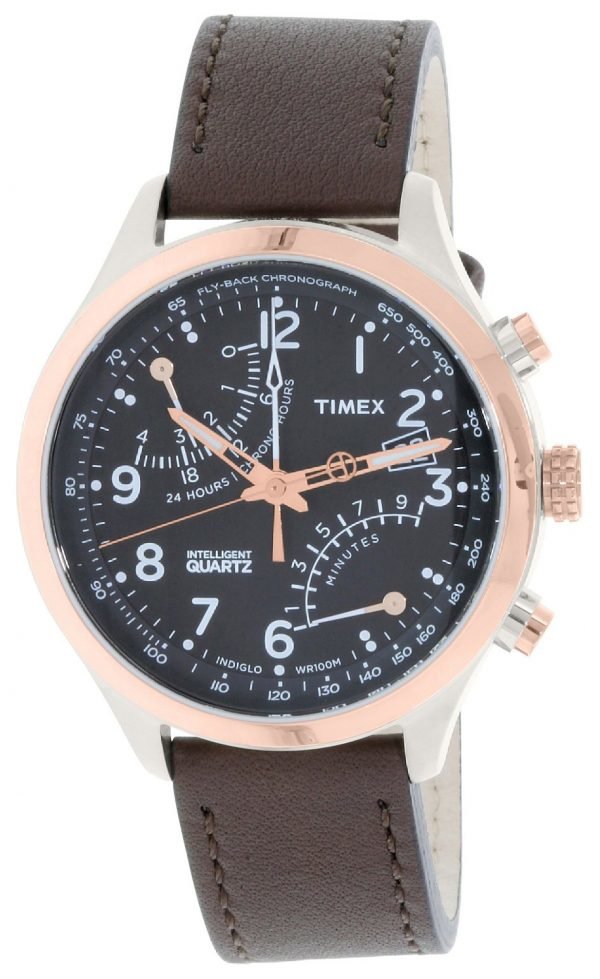 Timex Intelligent Tw2p73400dh Kello Musta / Nahka