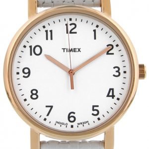 Timex Premium Collction T2n475 Kello Valkoinen / Nahka