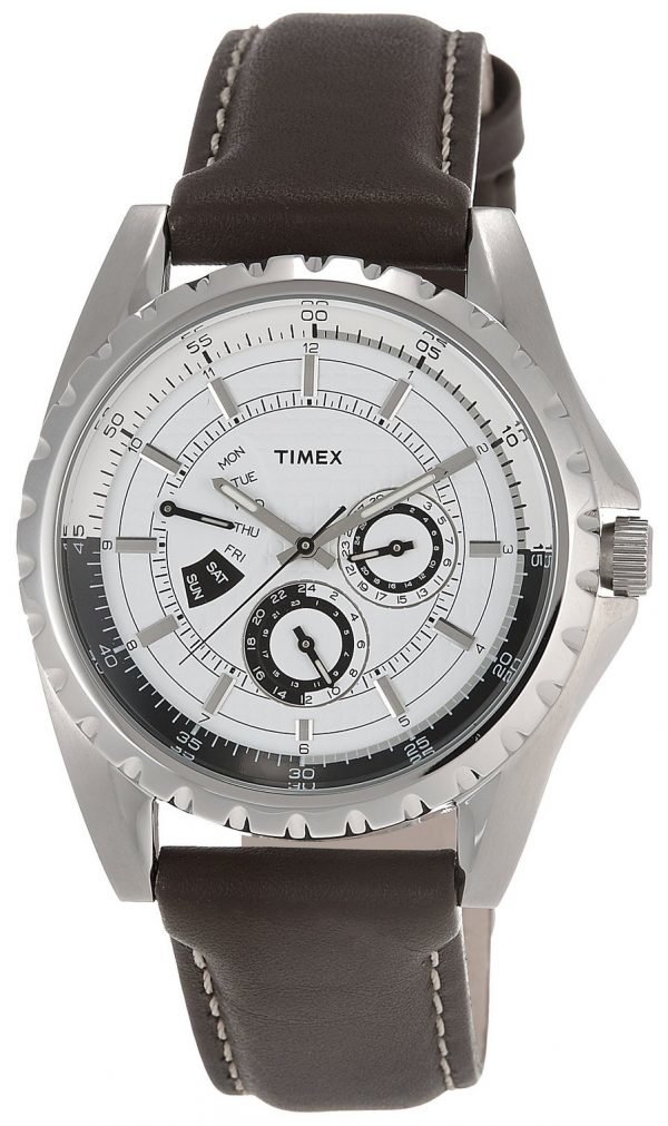 Timex T2m429 Kello Valkoinen / Nahka