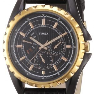 Timex T2n113 Kello Musta / Nahka