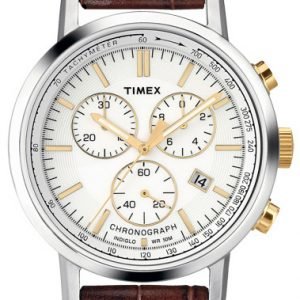 Timex T2n560 Kello Valkoinen / Nahka