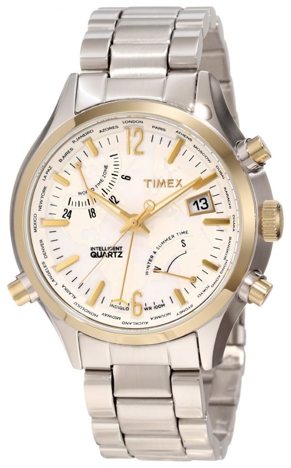 Timex T2n945dh Kello Valkoinen / Teräs