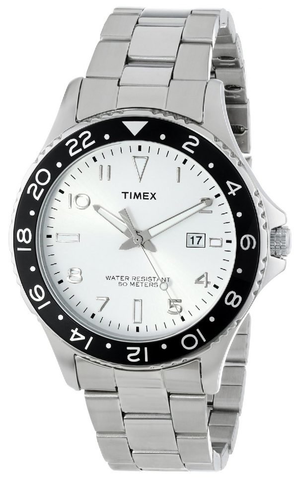 Timex T2p027kw Kello Hopea / Teräs