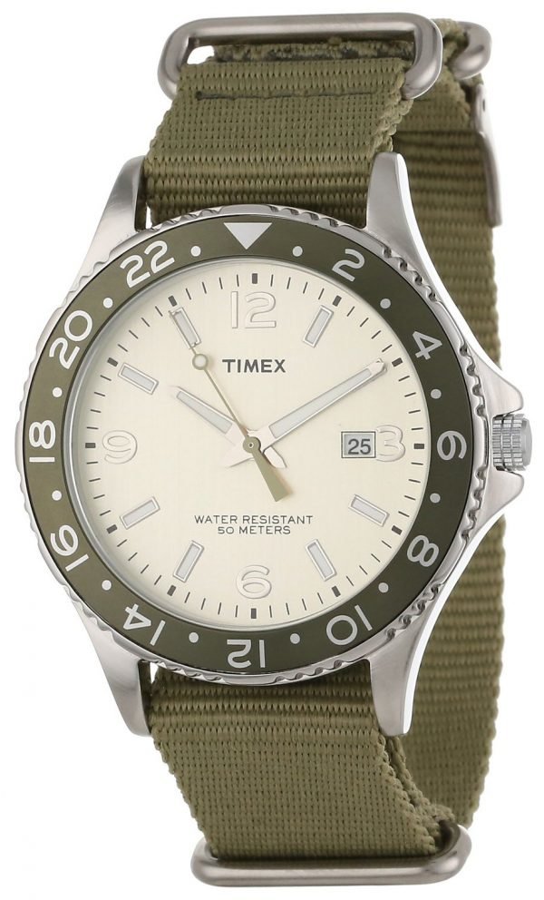 Timex T2p035kw Kello Beige / Tekstiili