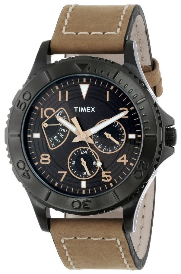 Timex T2p040kw Kello Musta / Nahka