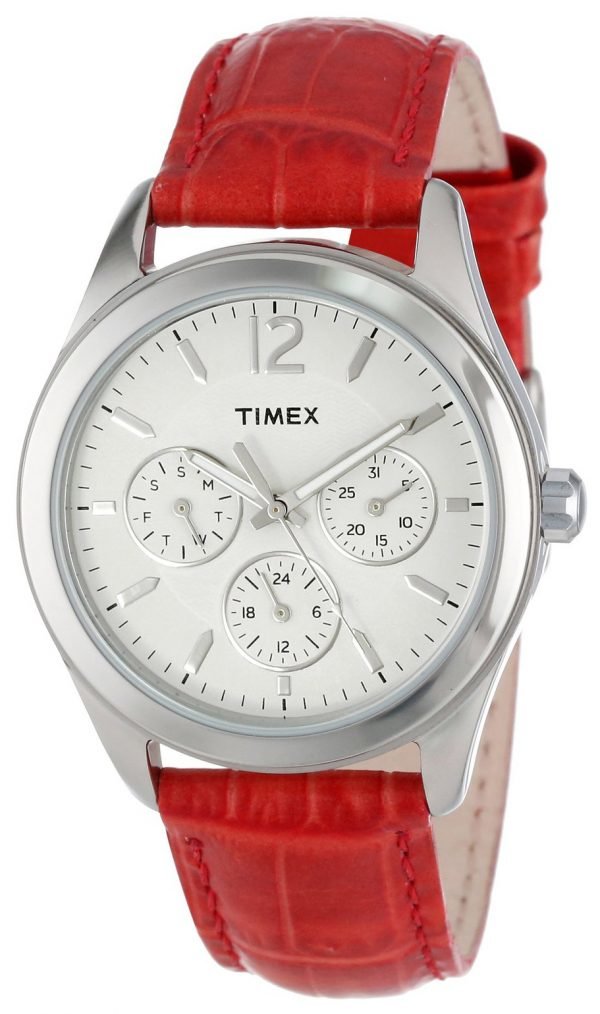 Timex T2p069kw Kello Valkoinen / Nahka