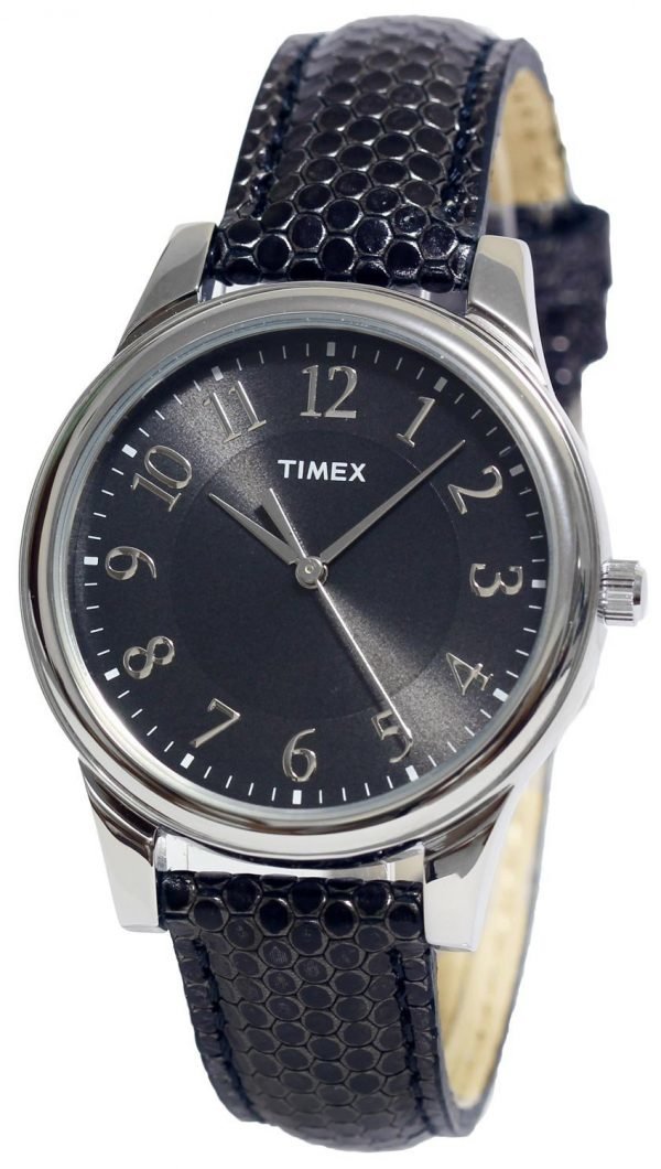 Timex T2p086 Kello Musta / Nahka