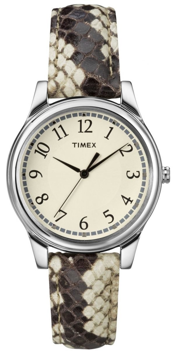 Timex T2p0882m Kello Valkoinen / Nahka