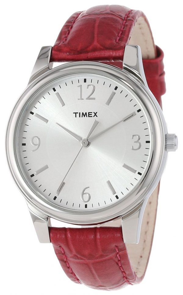 Timex T2p091tn Kello Hopea / Nahka