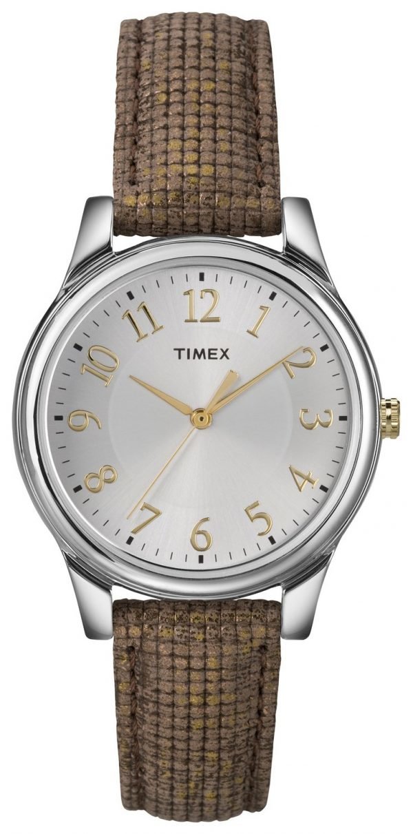 Timex T2p0942m Kello Hopea / Nahka