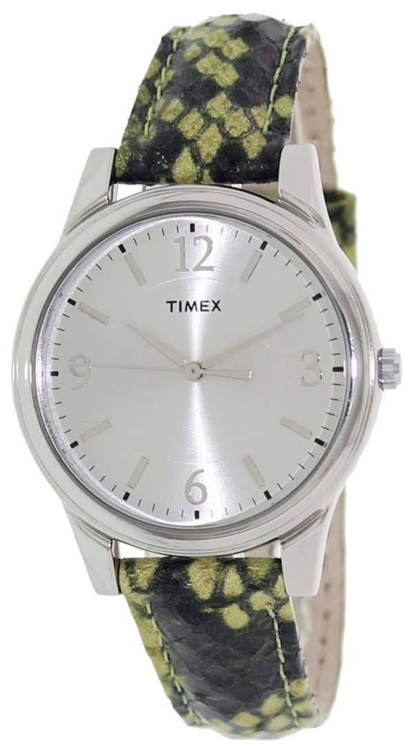 Timex T2p130 Kello Hopea / Nahka