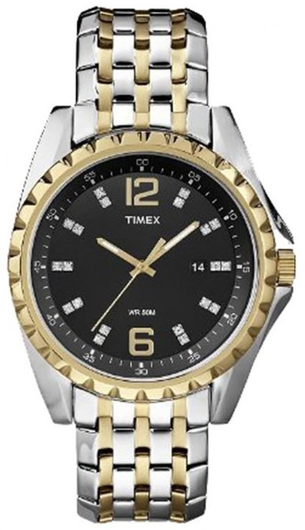 Timex T2p271 Kello Musta / Kullansävytetty Teräs