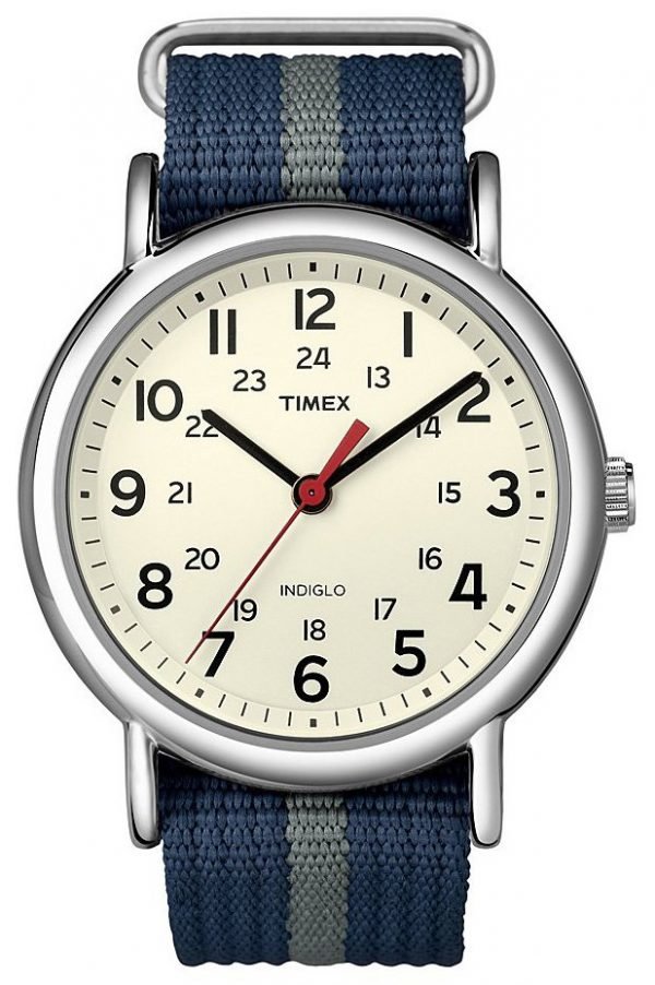 Timex Weekender T2n654pf Kello Beige / Teräs