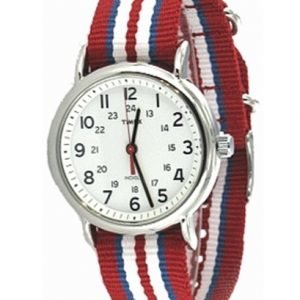 Timex Weekender T2n746 Kello Valkoinen / Teräs