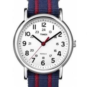 Timex Weekender T2n747 Kello Valkoinen / Teräs