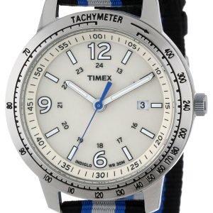 Timex Weekender T2n754 Kello Valkoinen / Tekstiili