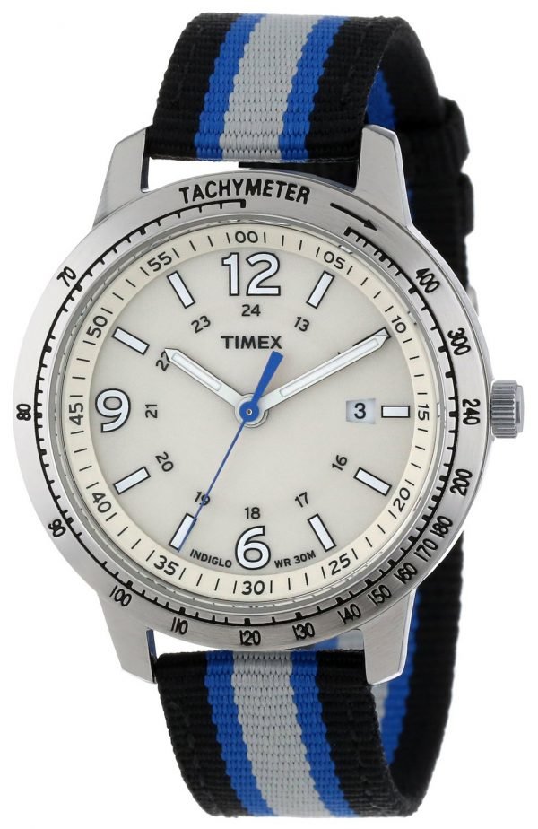 Timex Weekender T2n754 Kello Valkoinen / Tekstiili