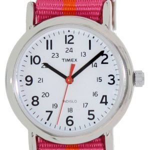 Timex Weekender T2p072 Kello Valkoinen / Teräs