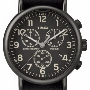 Timex Weekender Tw2p62200 Kello Musta / Nahka