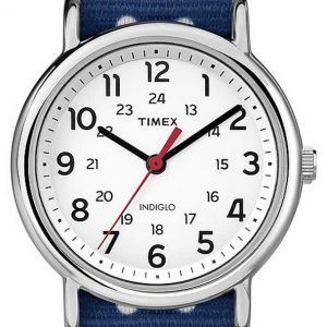 Timex Weekender Tw2p66000 Kello Valkoinen / Tekstiili