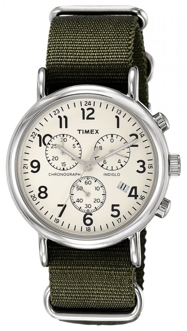 Timex Weekender Tw2p71400 Kello Beige / Teräs