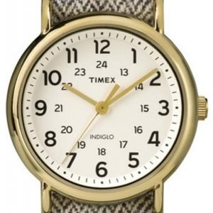 Timex Weekender Tw2p71900 Kello Valkoinen / Tekstiili