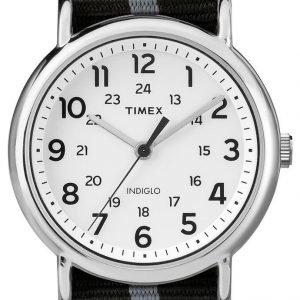 Timex Weekender Tw2p72200 Kello Valkoinen / Tekstiili