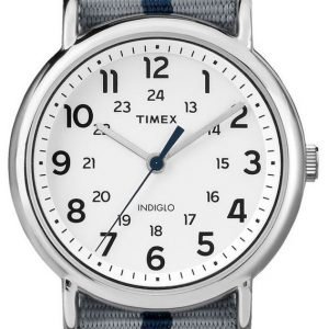 Timex Weekender Tw2p72300 Kello Valkoinen / Tekstiili